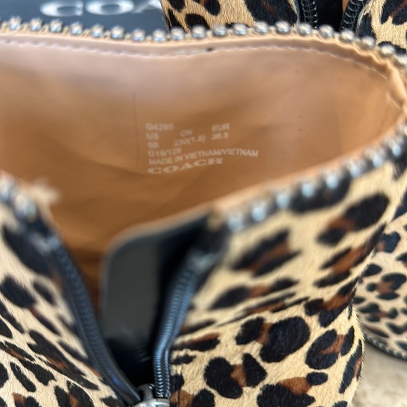 NWT Coach Animal Print Booties - Picture 8 of 16